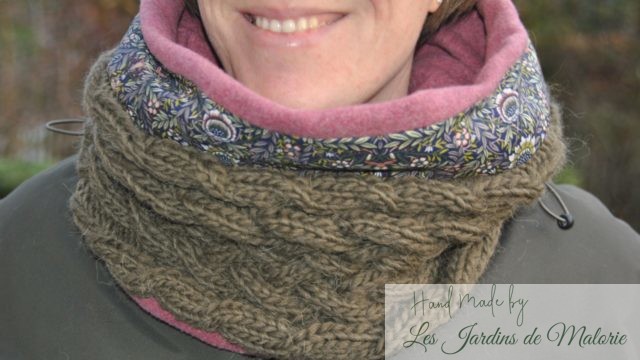 Snood triple torsade "Brigitte"