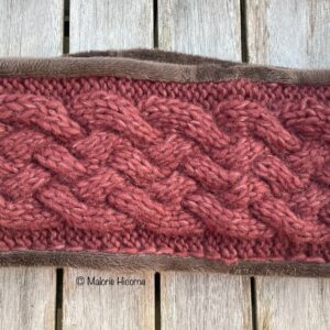 Snood Bois de rose triple torsade